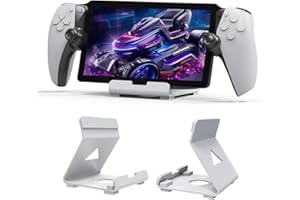 DETUEUA Ständer für Playstation Portal Remote Player, Playstation Portal Remote Player Halterung Universal Halter Metall Spielständer Stabilisieren PlayStand Zubehör - Weiß