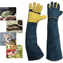 MASUNN Anti-Beet Veiligheid Bijt Handschoenen Ultra Lange Lederen Groen Huisdieren Bijten Beschermende Handschoenen voor Vangen Hond Kat Reptiel Dier MASUNN Anti-Beet Veiligheid Bijt Handschoenen Ultra Lange Lederen Groen Huisdieren Bijten Beschermende Handschoenen voor Vangen Hond Kat Reptiel Dier