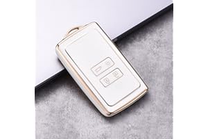 Heart Horse Ren-ault Arkana pokrowiec na kluczyki samochodowe, kompatybilny z Ren-ault Fluence Duster Megane Kadjar-Clio, obudowa kluczyka, TPU, silikonowa osłona na kluczyki (biała)