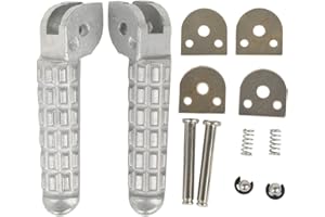 XMT-MOTOR Moto Argento Poggiapiedi Pedane Passeggero Posteriore Adatto per Ducati Monster 696 796 2009-2014