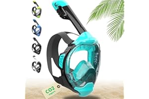 Khroom Máscara de esnórquel para Adultos y niños - Seaview Y | Sin Problemas de CO2 | Máscara Completa para Snorkeling| Equipo de Snorkel con máscara Integral Completa para Adultos