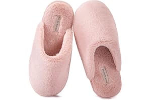 Snug Leaves Damen Flauschige Hausschuhe mit Kunstfell und Memory Foam