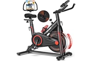 Exercise Bike, CHAOKE Indoor Cycling Bike (2025) – Magnetic Stationary Bike, Ultra-Quiet, Durable, Fully Adjustable for Home Fitness & Cardio, Comfortable Seat, 360LBS Capacity Strength Training