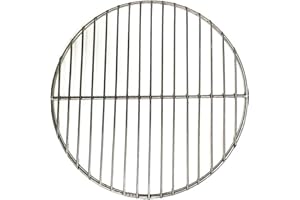 FYANGWAKEJ Bbq Grill Rack Round Stainless Mesh Non Stick Reusable Fire Pit Grate Barbecue Cooking Grill Bbq Tools Accessories (Diameter 38cm)