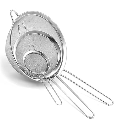 Chef Aid 16cm Long Handled Metal Sieve, Kitchen Essential Tool And Ideal For Straining, Draining, Washing And Wide Range Of Foods, With A Fine Mesh For Ease Of Use