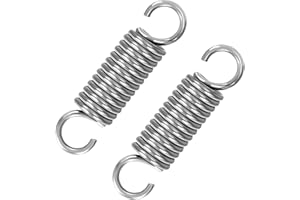 GUNGY Zugfedern mit Haken Edelstahl Zugfeder Spannfeder 60mm Außendurchmesser 16mm Drahtdurchmesser 2,5mm Maximale Zugkraft 19kg 2,5x16x60mm 2 Stück