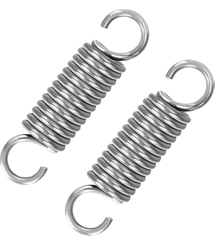Metalen veren 10 stks/partij 0.3mm 0.4mm 0.5mm 304 Rvs Trekveer Met O Haak Trekveer(40mm,4MM_0.4MM