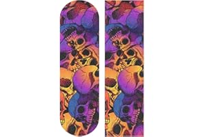 Mnsruu Skull Skateboard Grip Tape Sheet Scooter Deck Sand Paper 9" x 33"