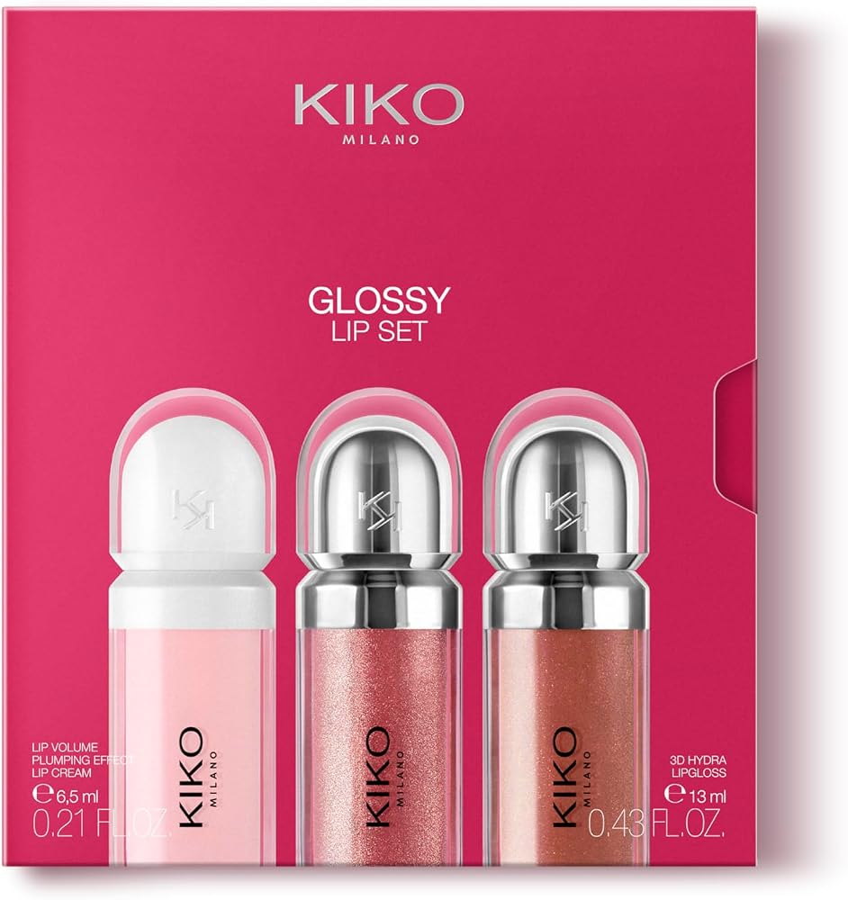 Kiko Makyaj Setleri - Glossy Lip Set | Dudak seti | 3D hacim efekti | nemlendirici | hediye fikri