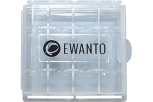 20x Batteriebox/Akkubox zu Aufbewahrung von 4 STK. Mignon (AA) oder Micro (AAA) Batterien und Akkus von EWANTO (20 Stück)