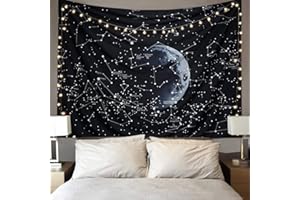 Dremisland Arazzo da Parete in Stile Hippy Psichedelico con rappresentazione di costellazioni e Galassie arazzo da Parete per la Decorazione della casa per Soggiorno e Camera da Letto