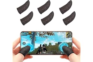 Newseego PUBG Mobile Game Finger Sleeve[6 Pack], Touchscreen Fingerhülse Atmungsaktiv Ultradünn Anti-Sweat Fingerset Empfindliche Shoot-&Ziel-Tasten für Überlebensregeln/Knives Out für Android & IOS