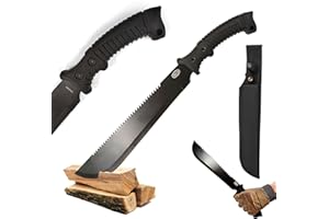 YOUR LIVING ART Couteau de chasse - couteau fixe inox, couteau outdoor, couteau de survie, couteau bushcraft & couteau de camping, couteau Viking, couteau d'extérieur (Couteau de chasse Outdoor)