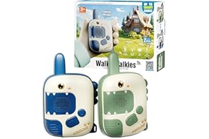 DQMOON Walkie Talkie Kinder, Spielzeug ab 3 4 5 6 7 8 Jahre Dinosaurier Spielzeug Geschenke Junge 3-10 Jahre Outdoor Spiele für Kinder Walki Talki Kinderspielzeug Weihnachten Geschenkideen Spielsachen