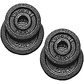 Yes4All 1,15 in&ccedil; D&ouml;kme Demir Ağırlık Plakası - Halter Kolu, Kuvvet Antrenmanı ve Halter (Set) i&ccedil;in İdeal