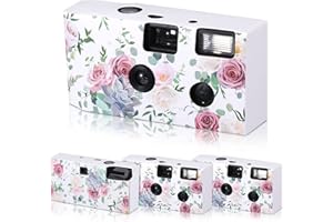 ZHENGMY 4 Pack Disposable Camera for Wedding, 34mm Single Use Camera with Flash and Hand Strap Disposable Cameras One Time Camera for Gathering Wedding Anniversary Travel Camp Party Supply