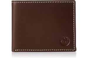 Timberland Męski skórzany portfel z dołączoną kieszenią z klapką akcesorium podróżne - składany, Brązowy (Hunter), Rozmiar uniwersalny