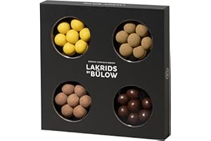 ‎LAKRIDS BY BÜLOW LAKRIDS BY BÜLOW - Selection Box - 175g - Pralinen-Geschenk mit Dänischen Gourmet Lakritz-Kugeln - Weiche Lakritze umhüllt von Cremiger Schokolade