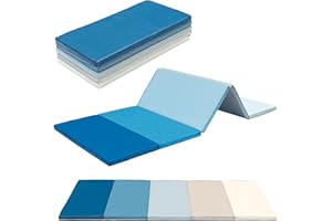 KAMEL GMBH Klappbare Turnmatte | ca. 185 x 76 x 3 cm | Tragbare und faltbare Kinder Weichbodenmatte, auch ideal als Gymnastikmatte – Fitnessmatte – Yogamatte - Spielmatte