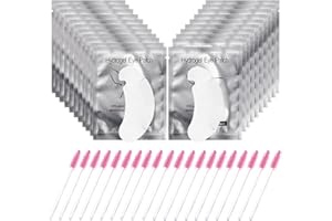 AQSQWQ 50 Pares Parches Eye Gel Pads para Extensión de Pestañas, Parches para Pestañas,Almohadillas de Gel los Ojos, para Extensión Individual de Pestañas