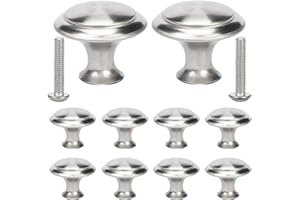 astarye 10pcs Zinc Alloy Drawer Handle Door and Drawer Knobs, for Old Kitchen and Cupboard Makeovers, Silver