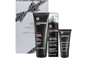 Collistar Cofanetto Uomo Rasatura & Detersione, Schiuma da Barba 75 ml + Gel Detergente Energizzante 30 ml + Mini Gel Doccia Tonificante 100 ml