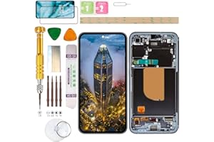 Gadget Troops (Fingerabdruckfrei) LCD-Display-Montage für Samsung Galaxy S23 FE SM-S711B/DS, S711B, S711U1, S711U, S711W, S7110, S711N Bildschirm-Ersatz-Kit (Graphit)