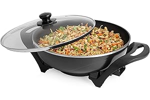 Tristar PZ-9130 Elektro-Wok - 4,5L Volumen - 33 cm Durchmesser - 1500 W