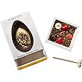 Martins Chocolatier Large Thick Chocolate Easter Egg with Popping Candy | Gift Set with 9 Truffles & Pralines and Wooden Mallet
