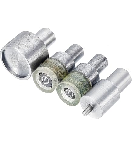 Lot De 4 Matrices Pour Boutons Pression - Acier Inoxydable, Diamètres 12/15/21,5 Mm - Compatible Machines 651, 633, 831