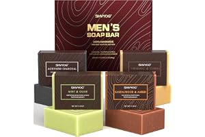4 st Naturlig tvål för män, tvål för män, handgjord exfolierande tvål, djuprengörande, uppfriskande, återfuktande tvål för kr