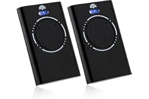 Pepape 2 Pack 868MHz Gate Remote Fob Replacement for FAAC XT4, XT2, 868 SLH LR, XT4 868 SLH Gate Opener Handheld Transmitter, Black