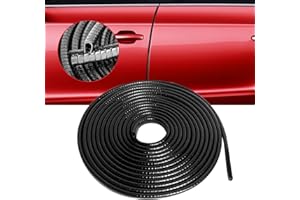 OUNGLYCHOI (black10M) car door protectors Car Door Protector Vehicle Rubber Edge Trim Seal Strip Fits U Shape Car Door Protector Edge Bendable & Adjustable Sizes 33FT(10M)