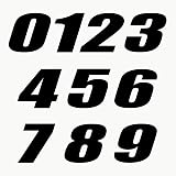 160 Adesivi Numeri Bianchi Per Casco Sportivo - Autoadesivi In Vinile Per Calcio, Hockey, Baseball, Lacrosse - 3,2x2,7 Cm