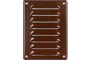 LIRAST 140x190mm / 5x7 inch Brown Metal Ventilation Grille - Air Vent Cover with Insect Mesh