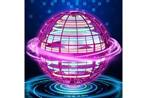 SOSUY Palla Volante Magica Ufo-Ball - Led Flying Orb Ball Boomerang Magica Palla Giocattoli Volanti Compleanno Regalo Adulto Bambino(rosa)