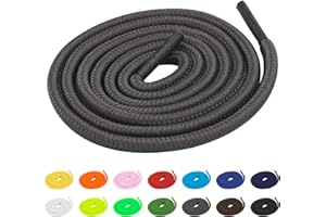 TBOC Koronki okrągłe w kolorze koronki okrągłe [90-120-140 cm] Buty do sneakersów sportowe | Kompatybilne z Converse Nike Air Force Stan Smith Puma Timberland Vans dla dzieci dorosłych