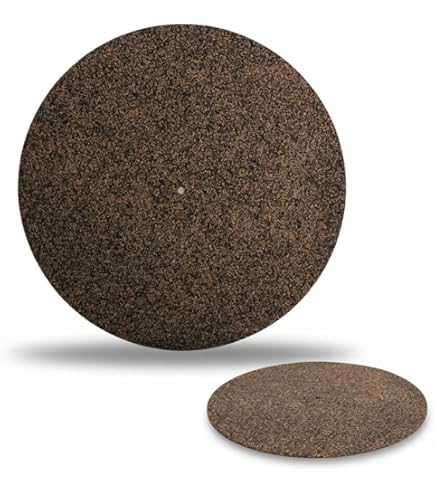 WOOXGEHM Tapis De Platine Vinyle En Acrylique Pour Tourne Disque De 12 Pouces, Tapis Antidérapant À Faible Bruit Et Antistatique, Tapis De Plateau De