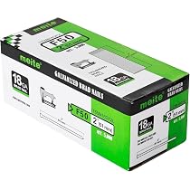 Glarks Kit Surtido De 4800 Clavos Galvanizados Calibre 18 – 4 Tamaños Para Pistola De Clavos, Carpintería Y Molduras
