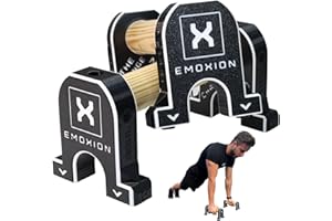 X EMOXION EMOXION® - Barras Paralelas Calistenia Profesionales, Ideales Para Calistenia En Casa Soporte De Flexiones Entrenamiento Funcional Y Ejercicios De Gimnasia Artística
