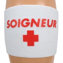 Brassard D'entraîneur Rugby Visiodirect – Taille Senior, Rouge, Velcro Et élastique Pour Un Maintien Parfait