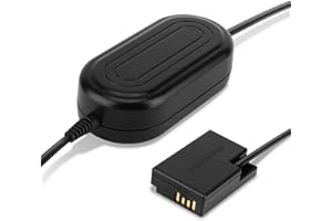 subtel Alimentation + Coupleur DC accumulateur factice Appareil Photo ACK-E18 Compatible avec DC Coupler, Accu Dummy ca. 3m Charge Timelapse