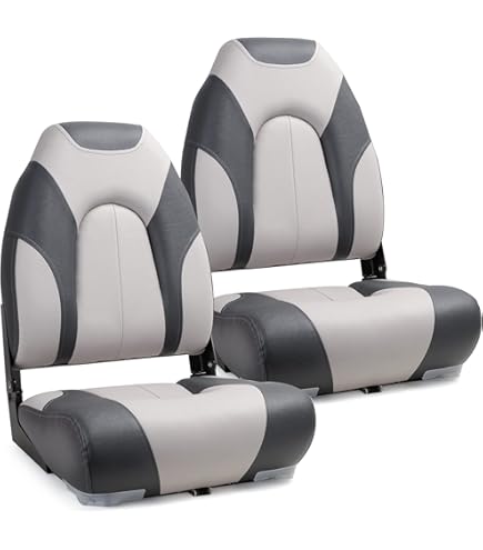 Waterside Luxus Bootssitz 'Jack' Dark Series - Hochlehner Mit Kunstleder, Wasserabweisend