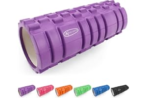 ActiveForever Foam Roller Rullo di Schiuma EVA,Trigger Point Rullo Massaggiante,Rullo in Schiuma per il Massaggio Profondo Dei Tessuti,Sei Colori per La Selezione