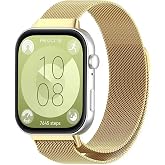 Huawei ile Uyumlu Watch Fit 3 / Fit 4 / Fit 4 Pro Kordon &Ccedil;elik Paslanmaz Tel &Ouml;rg&uuml; Tasarımlı Mıknatıslı Kordon