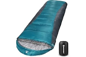 Bessport Sacco A Pelo Busta, Impermeabile Compatto Sacco a Pelo Invernale per 3-4 Stagioni per Campeggio Trekking, Escursioni, attività all'Aria Aperta