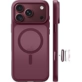 FLLAO Magnetic iPhone 18 Pro MAX Case, Bordeaux | Camera Control, Built-in Magnetic Ring, Military Protection, Anti-Shock, An