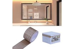 FEILAYS Holzoptik Klebeband,Selbstklebende PVC-Bordüre, Wanddekoration, entfernbar, selbstklebend, für Küche, Badezimmer,Türen Bordüre, Aufkleber, Tapete, 5cm x10m