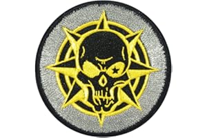 Cobra Tactical Solutions Crossfire Headshot Kill Icon Cosplay Patch brodé avec Velcro pour airsoft Cosplay Paintball Vêtements tactiques Sac à dos