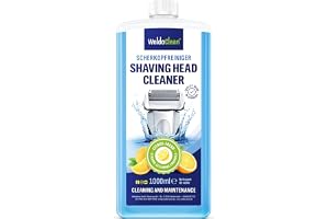 WoldoClean Rengöringsvätska rakapparat rakhuvud - påfyllning av patroner | Kompatibel med Braun Clean & Renew CCR, refill för kassetter, citrondoft, över 90 % alkohol, rengöring med skyddande oljor